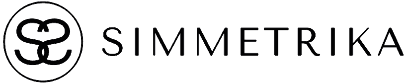 Логотип студии бровей и ресниц Simmetrika