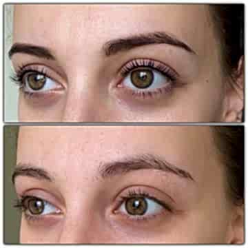 Ламинирование ресниц с ботоксом и оформление бровей