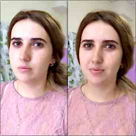 Коррекция и осветление бровей